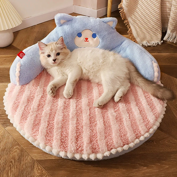 HOOPET Plush Pet Bed Cushion - Cozy Velvet Sleeping Mat for Cats & Small Dogs