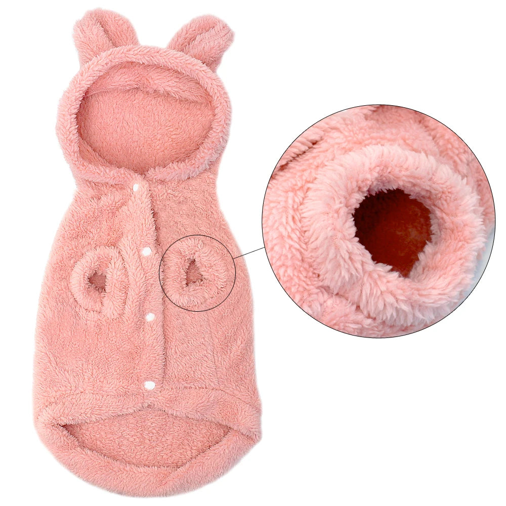 Warm Pet Coat Jacket - Soft Winter Outfit for Small Dogs & Cats