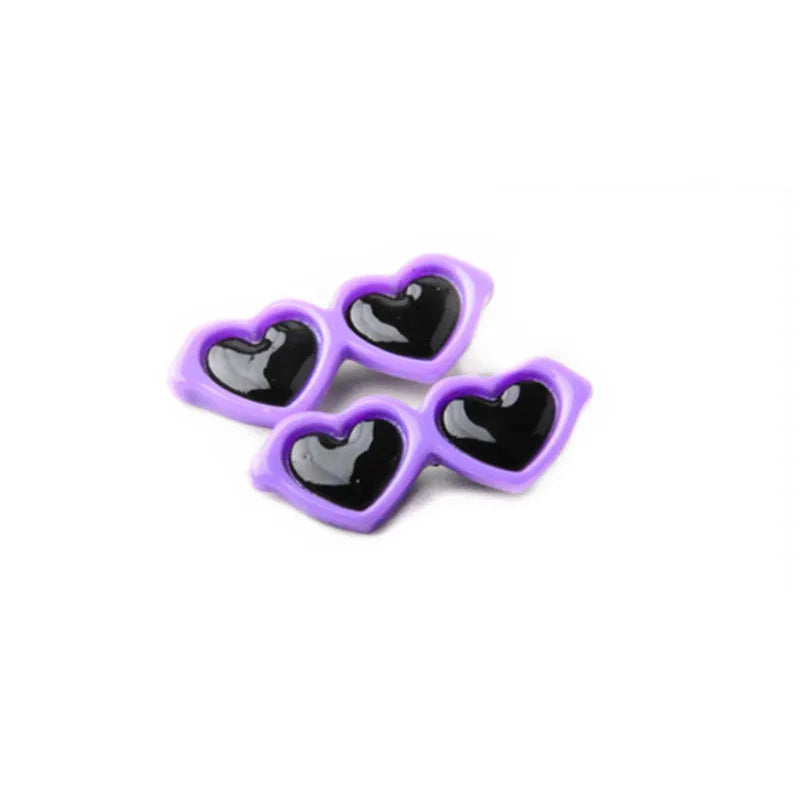 Heart Sunglasses Pet Hair Clips - Cute Bow Accessories for Dogs & Cats