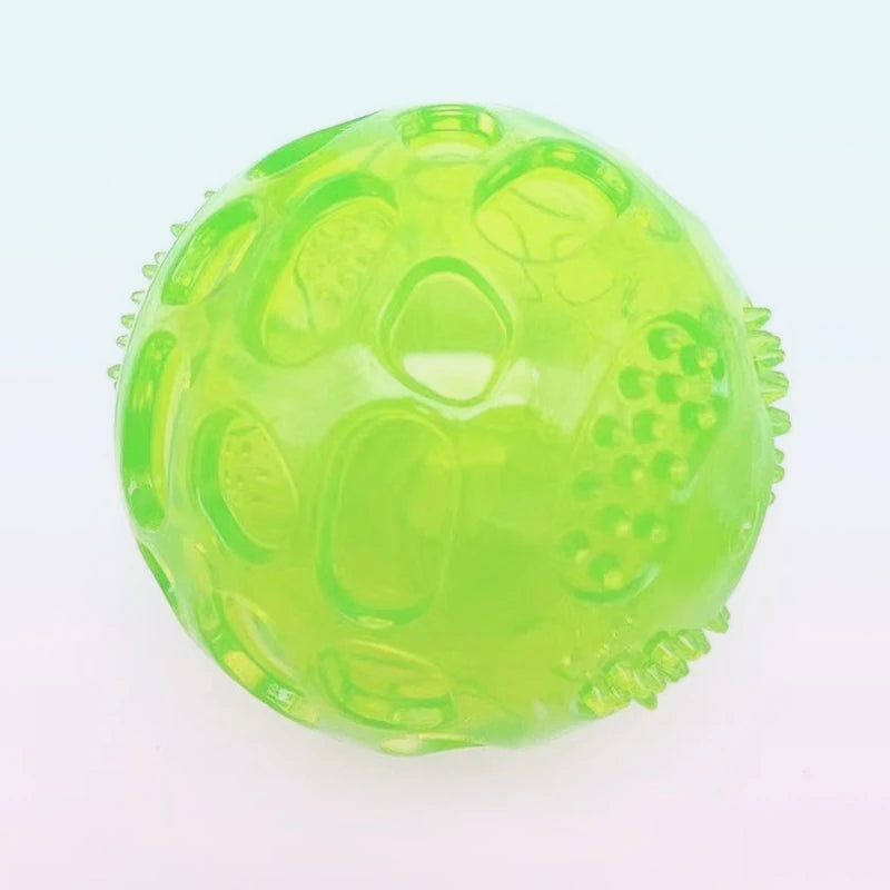 Interactive Squeaky Dog Puzzle Ball - Rubber Chew Toy for Small & Medium Dogs