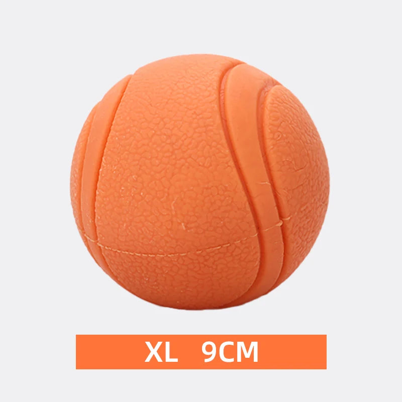 Bite-Resistant Rubber Dog Ball - Durable Interactive Chew Toy for Active Play