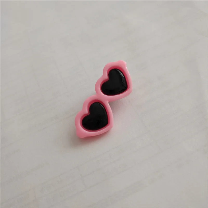 Heart Sunglasses Pet Hair Clips - Cute Bow Accessories for Dogs & Cats