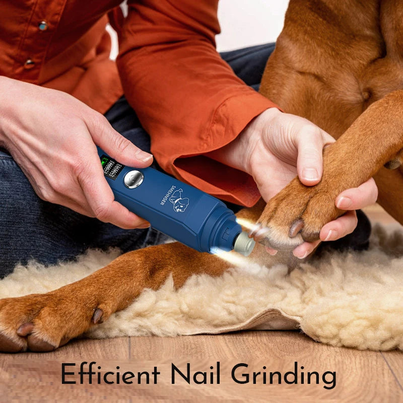 Electric Pet Nail Grinder - Low-Noise Paw Trimmer for Dogs & Cats