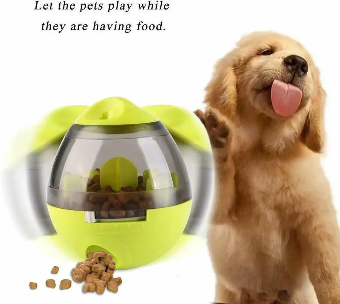 Slow Feeder Treat Ball - Interactive IQ Food Dispenser Toy for Dogs