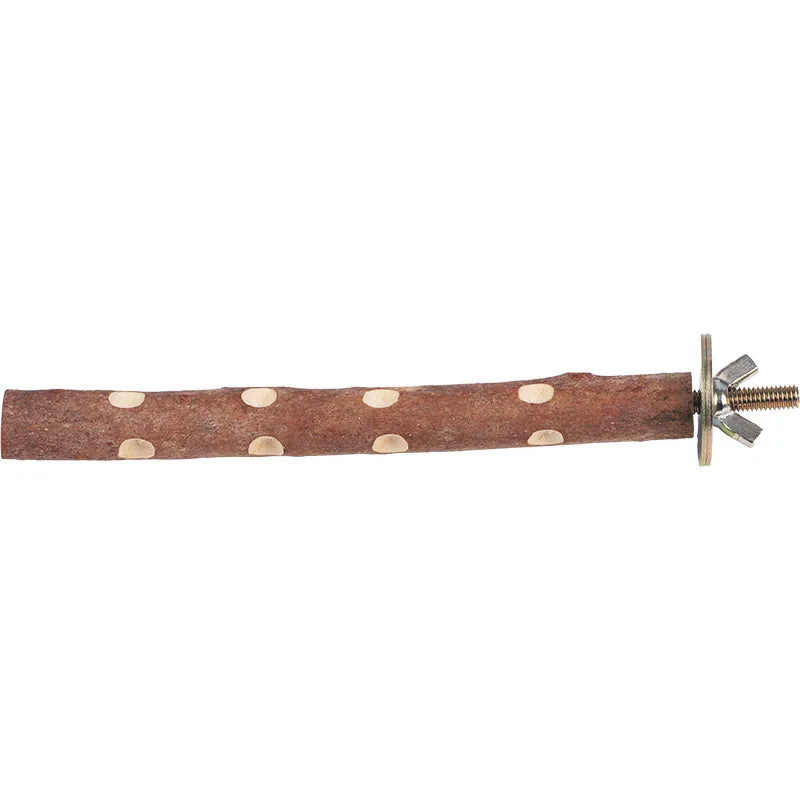 Natural Wood Bird Perch Stand - Branch Grinding Rod for Budgies & Cockatiels