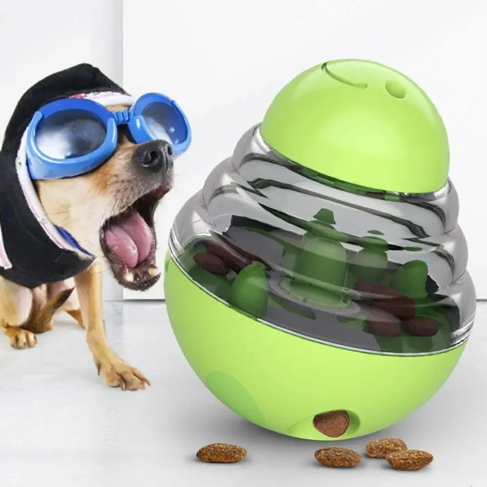 Slow Feeder Treat Ball - Interactive IQ Food Dispenser Toy for Dogs