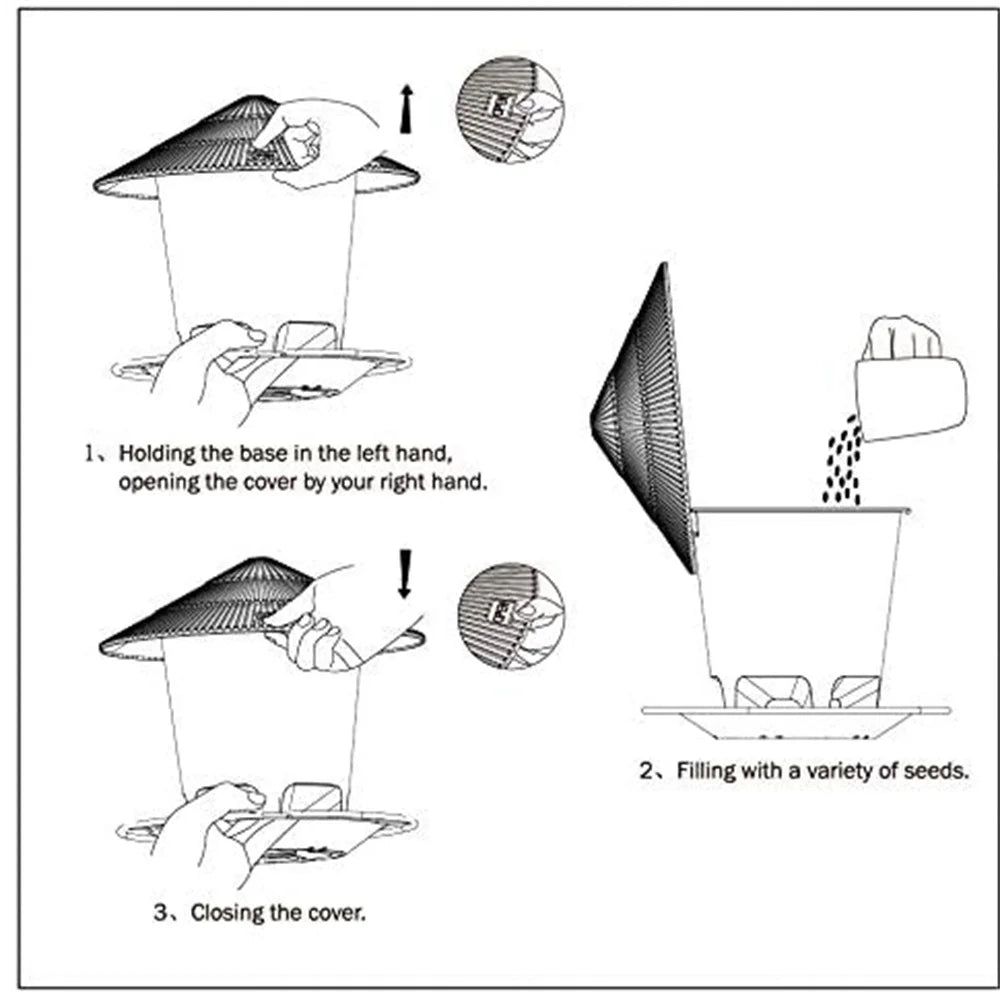 Outdoor Hanging Bird Feeder - Multi-Hole Nut and Seed Feeder