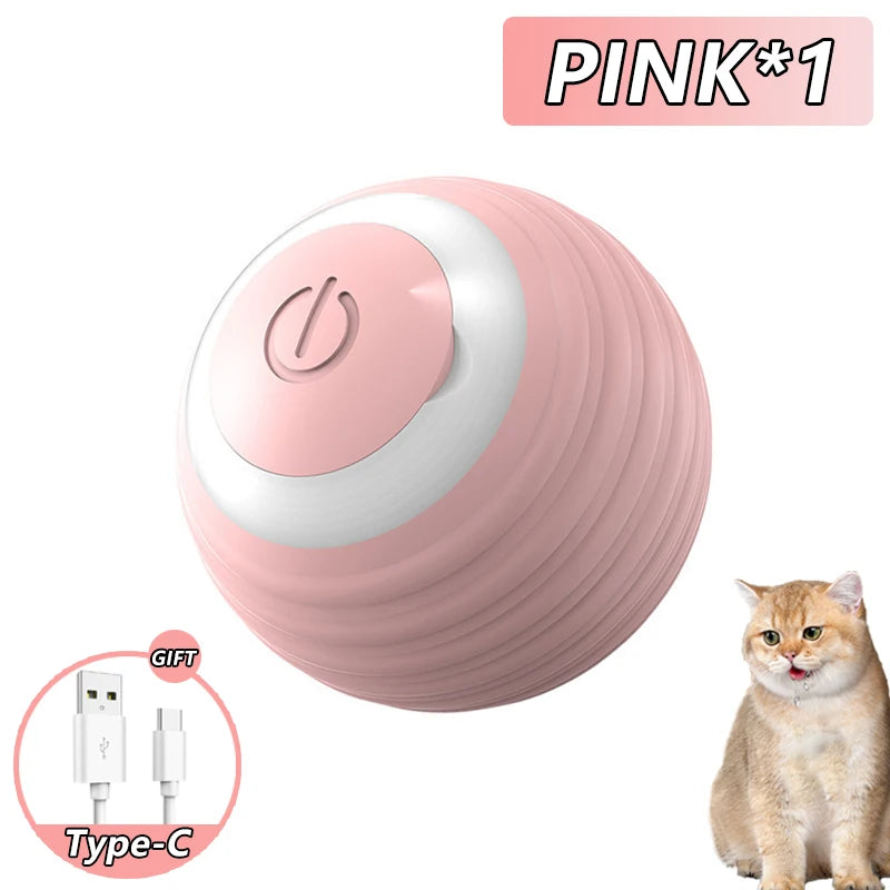 Smart Interactive Cat Ball Toy - Automatic Rolling Toy for Indoor Cats