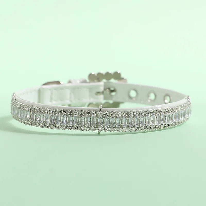 Pearl Pet Necklace Collar - Rhinestone Accessory for Cats & Small Dogs