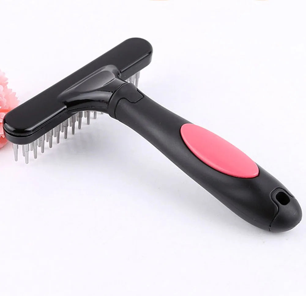 Professional Undercoat Grooming Rake - Deshedding Brush for Dogs & Cats