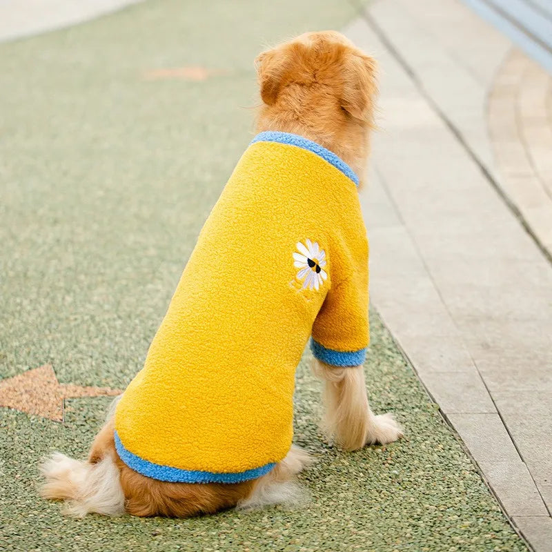 Fleece Hoodie for Large Dogs - Soft Warm Vest Jacket for Big Breeds