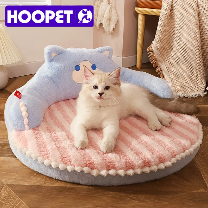 HOOPET Plush Pet Bed Cushion - Cozy Velvet Sleeping Mat for Cats & Small Dogs