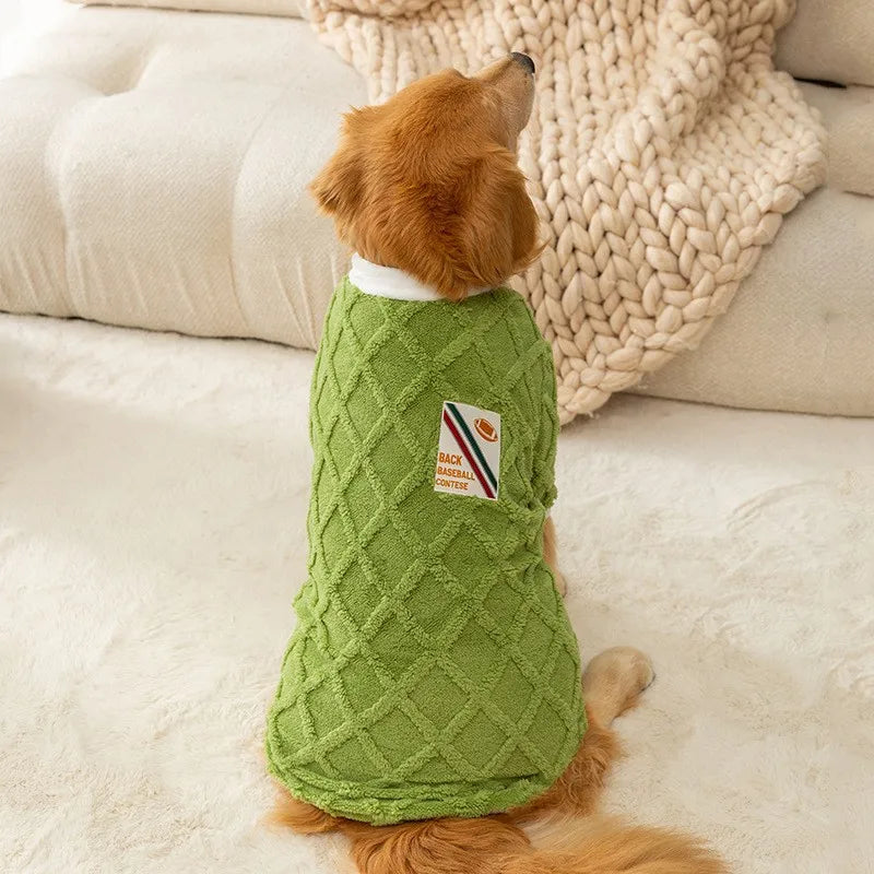 Fleece Hoodie for Large Dogs - Soft Warm Vest Jacket for Big Breeds