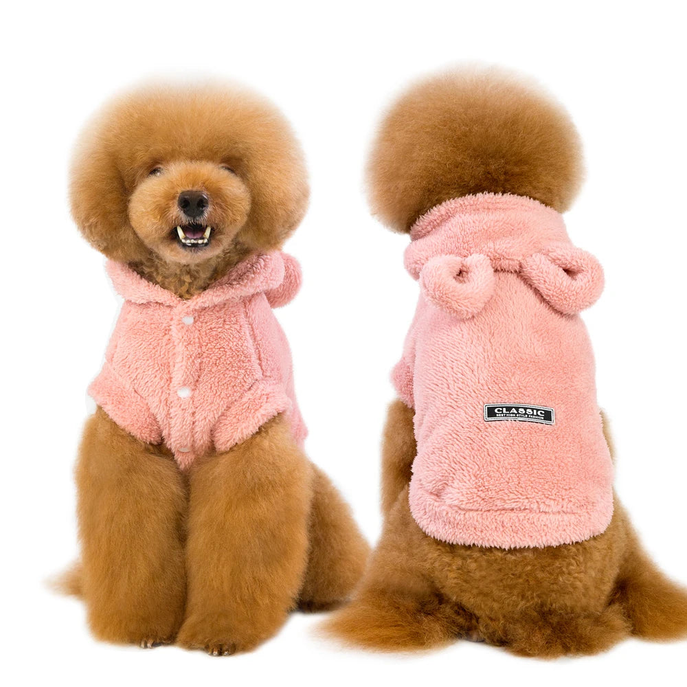 Warm Pet Coat Jacket - Soft Winter Outfit for Small Dogs & Cats