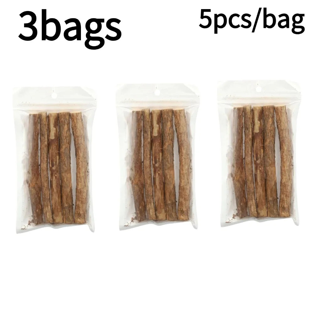 Natural Catnip Chew Sticks - Dental Molar Toys for Cats
