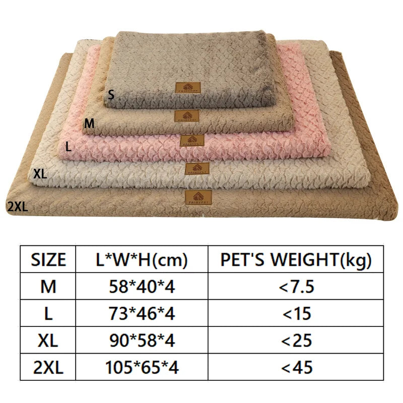 Orthopedic 3D Foam Dog Bed - Waterproof Faux Fur Crate Cushion with Removable Cover