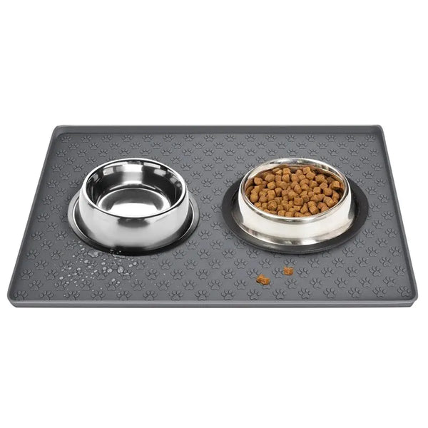 Waterproof Silicone Pet Feeding Mat - Non-Slip Placemat for Cats & Dogs
