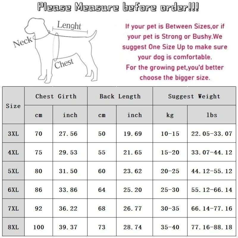 Fleece Hoodie for Large Dogs - Soft Warm Vest Jacket for Big Breeds