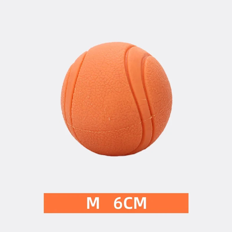 Bite-Resistant Rubber Dog Ball - Durable Interactive Chew Toy for Active Play