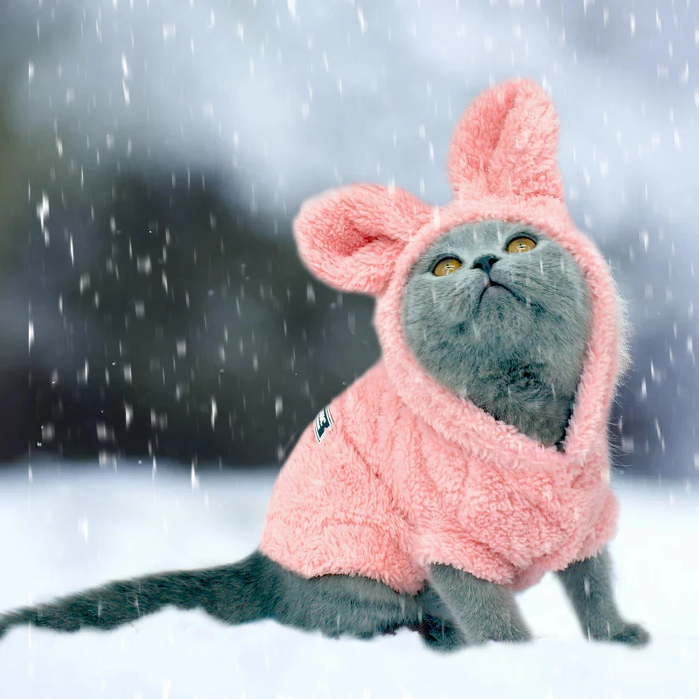 Warm Pet Coat Jacket - Soft Winter Outfit for Small Dogs & Cats