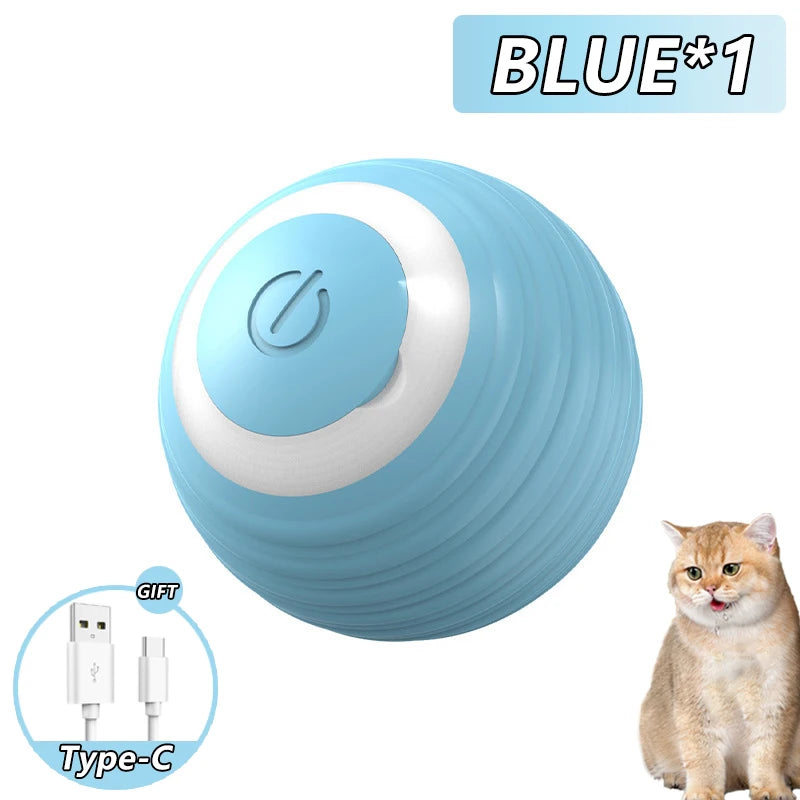 Smart Interactive Cat Ball Toy - Automatic Rolling Toy for Indoor Cats
