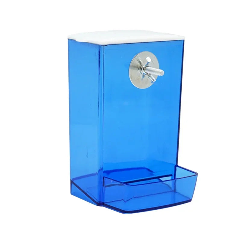 Anti-Splash Bird Feeder Box - Automatic Seed Dispenser for Parakeets
