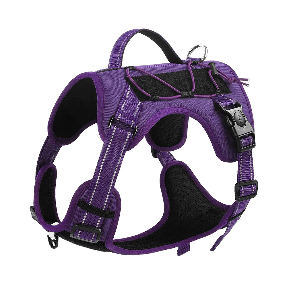 Reflective No-Pull Dog Harness - Adjustable Control Vest for Everyday Walks
