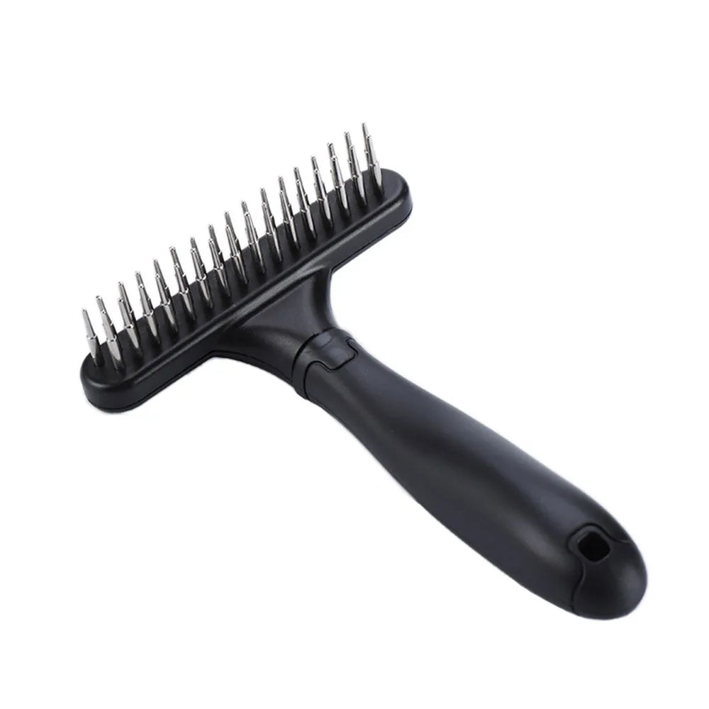Professional Undercoat Grooming Rake - Deshedding Brush for Dogs & Cats