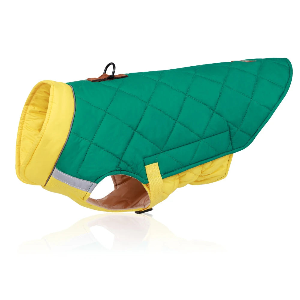 Padded Waterproof Dog Vest - Warm Winter Jacket for Small & Large Dogs