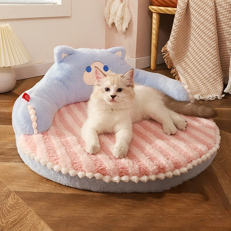 HOOPET Plush Pet Bed Cushion - Cozy Velvet Sleeping Mat for Cats & Small Dogs